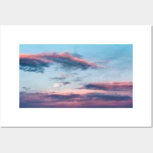 Abstract colorful clouds in the sky Posters and Art